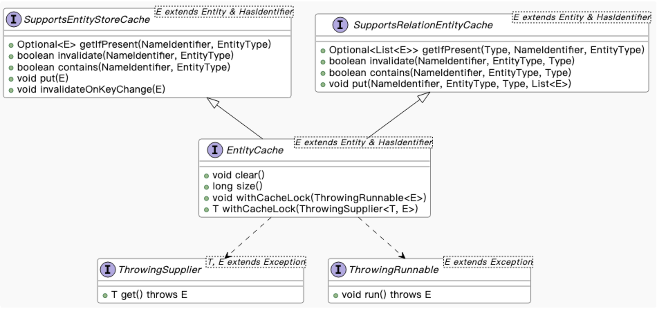 Entity Cache 接口
